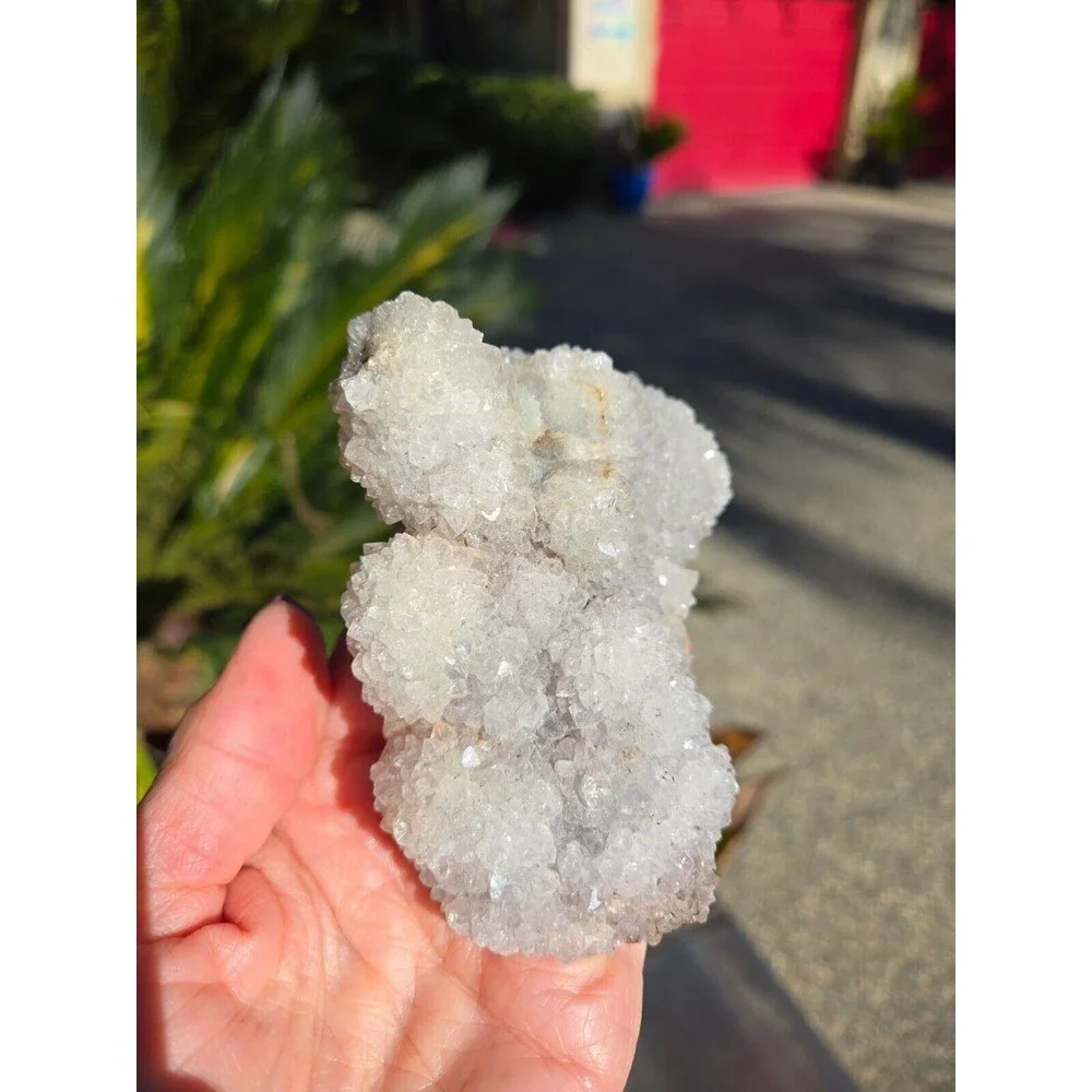 Gray Chalcedony Sparkling Protection Crystal